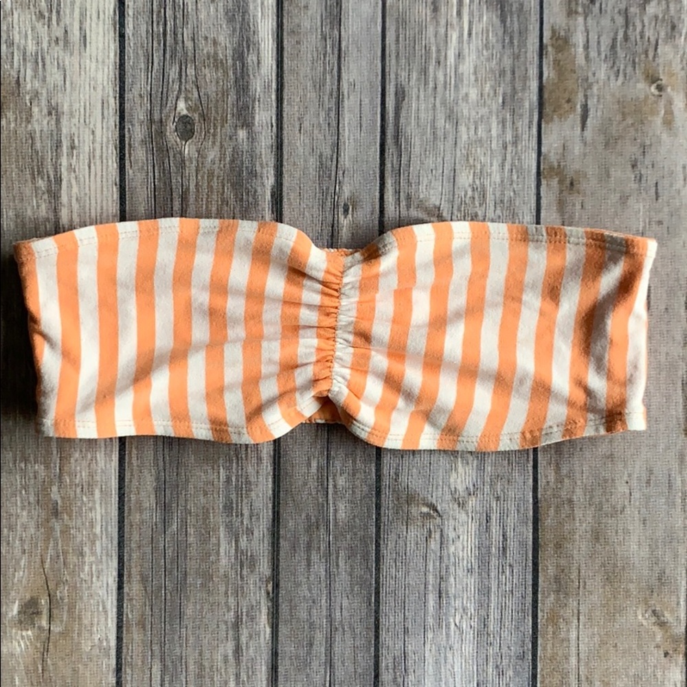 VS Peach & White Striped Bandeau size S
